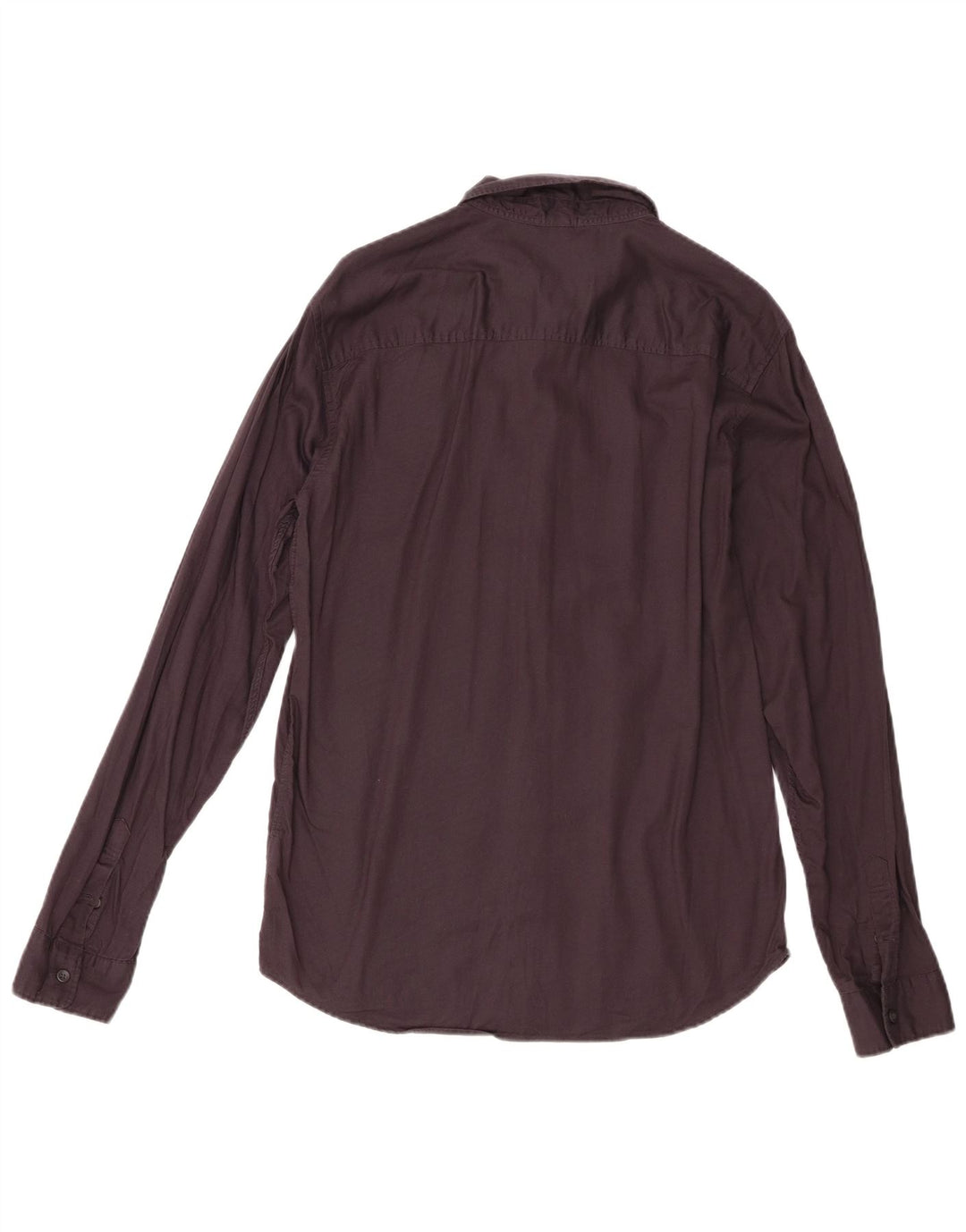 Camisa masculina All Saints de algodão preto médio