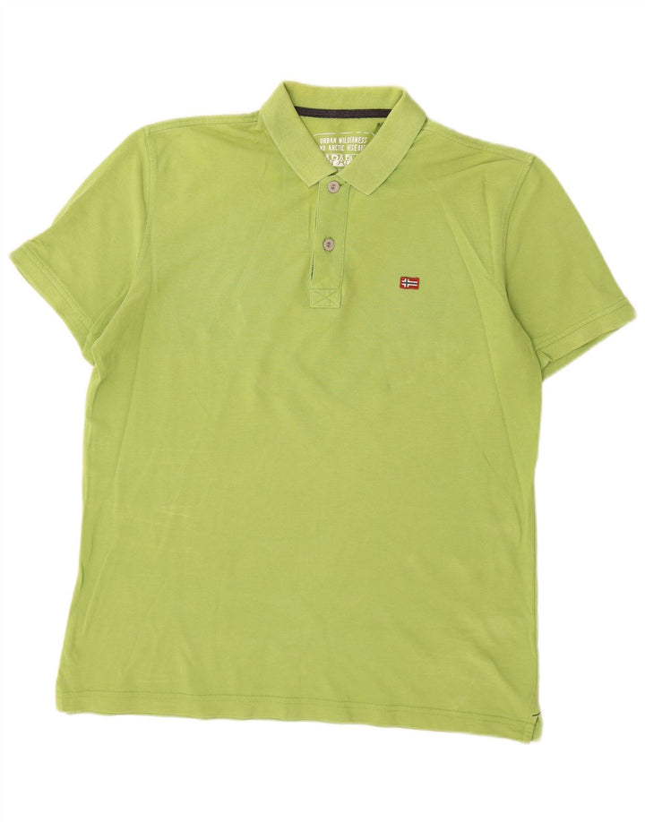 Camisa polo masculina Napapijri grande verde