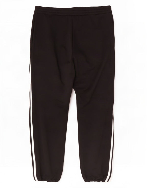 Calça de treino feminina Adidas Joggers UK 14 grande poliéster preto