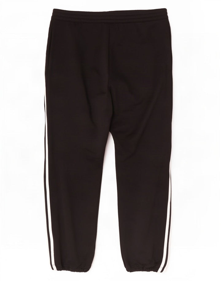 Calça de treino feminina Adidas Joggers UK 14 grande poliéster preto