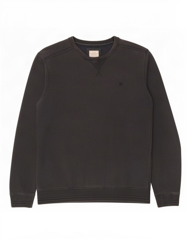 Fat Face Mens Moletom Jumper XL Algodão Preto