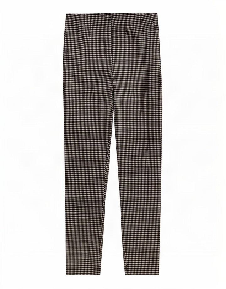 Leggings femininas Zara UK 12 médio preto guingão