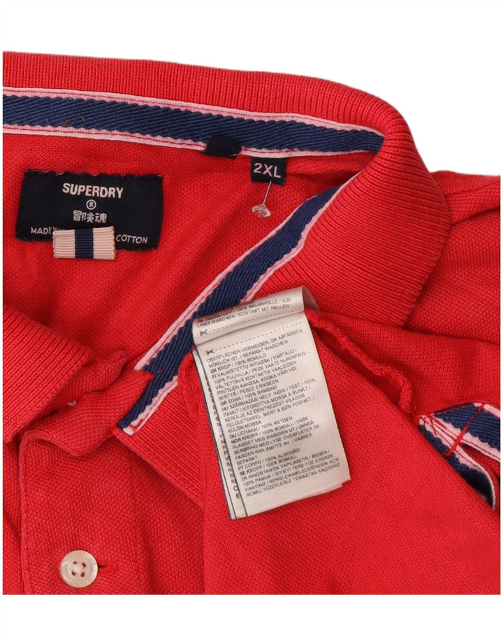 Camisa polo masculina Superdry 2XL algodão rosa