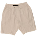 Zara Mens Chino Shorts Médio W31 Algodão Branco