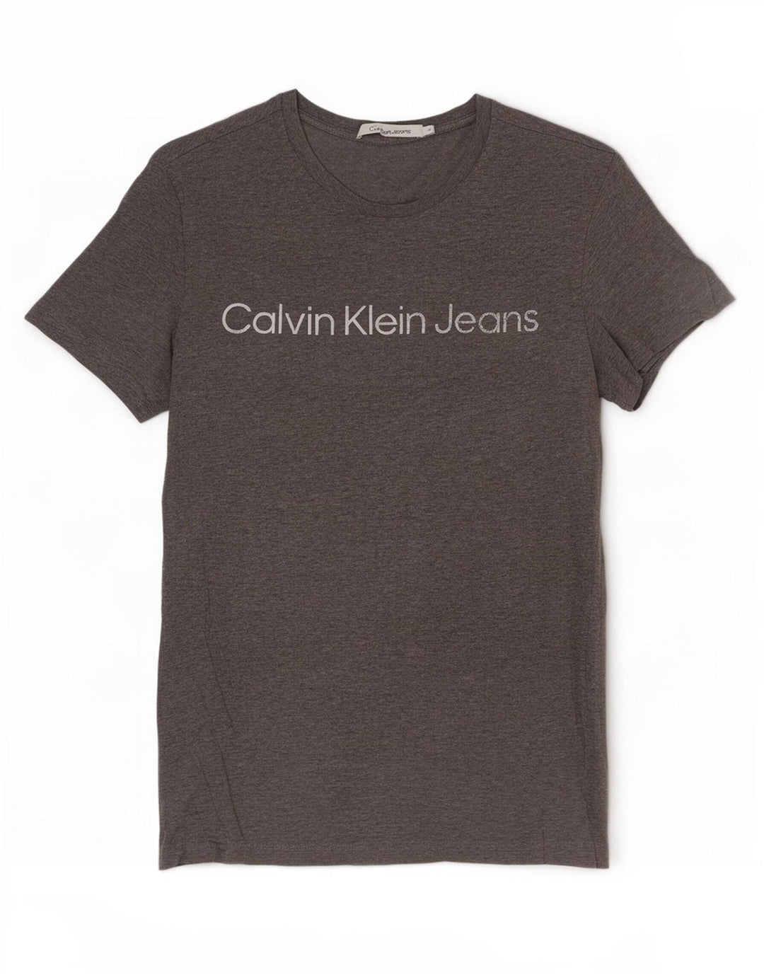 Calvin Klein Jeans Camiseta masculina gráfica Top cinza médio