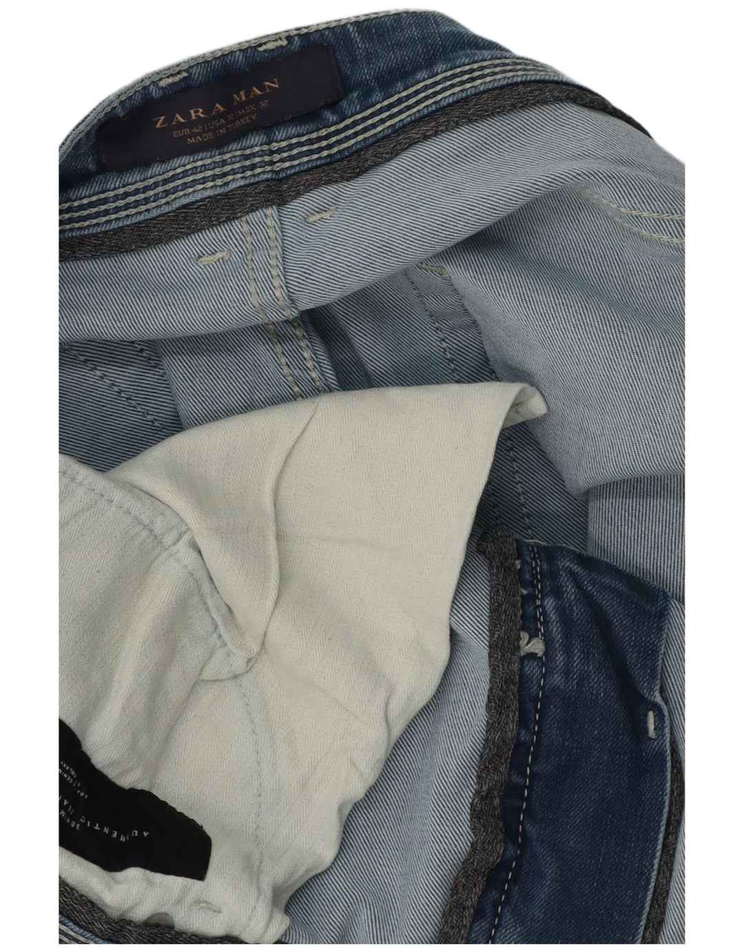 Zara Mens Slim Jeans EU 42 Grande W32 L26 Azul