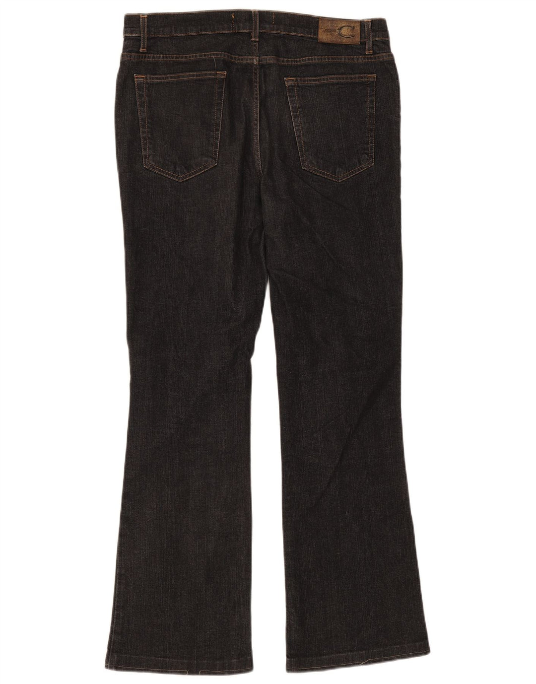 Just Cavalli Mens Bootcut Jeans IT 52 XL W38 L30 Algodão Preto