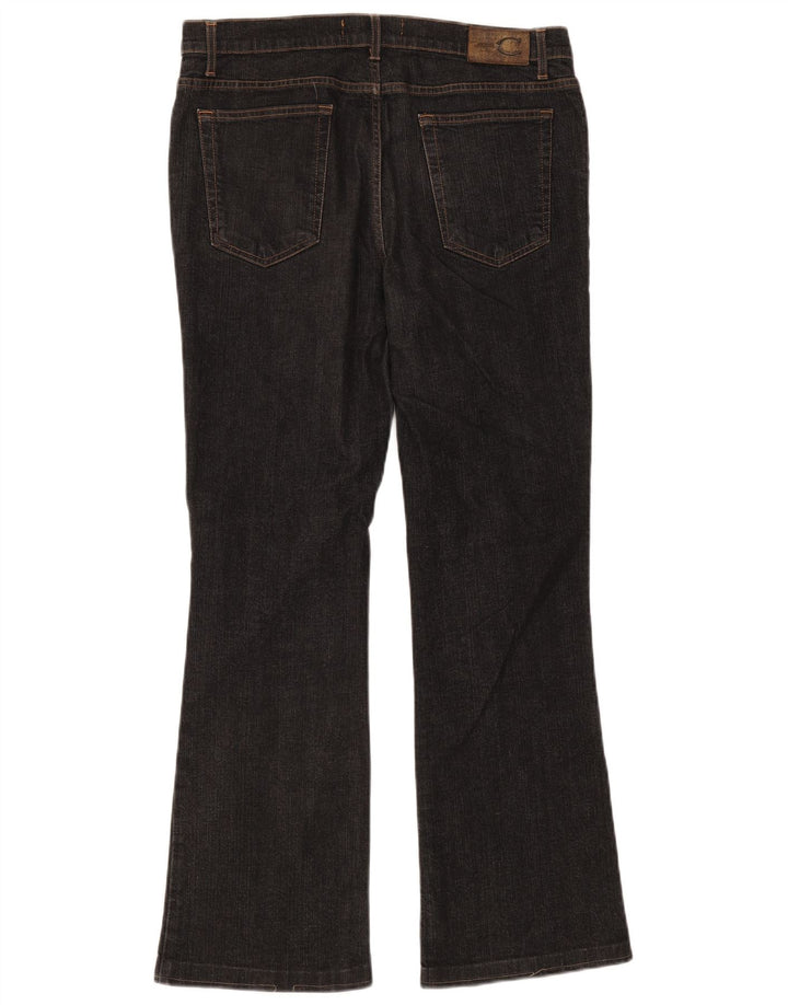 Just Cavalli Mens Bootcut Jeans IT 52 XL W38 L30 Algodão Preto