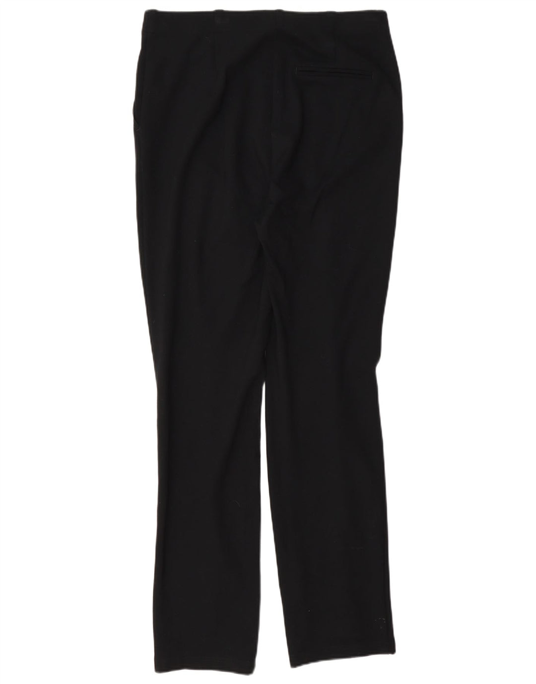 Calça feminina Marks & Spencer Straight Suit UK 12 Médio W32 L30 Preta