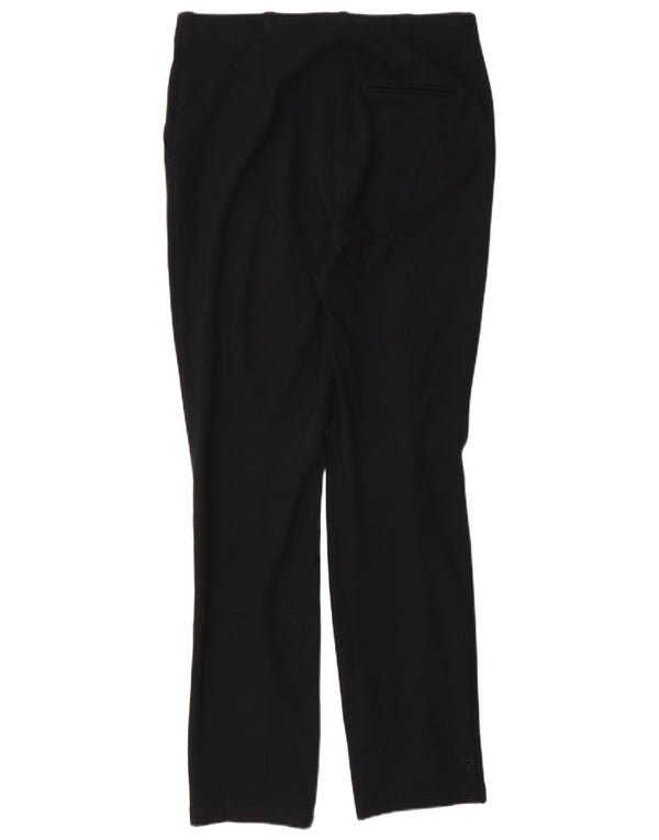 Calça feminina Marks & Spencer Straight Suit UK 12 Médio W32 L30 Preta