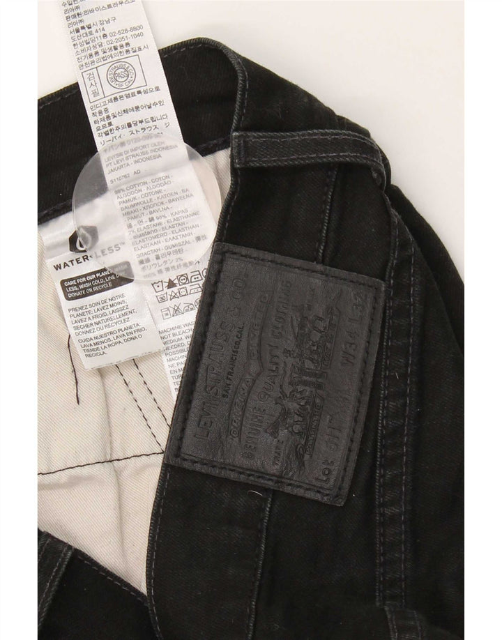 Levi's Masculino 511 Slim Jeans W34 L32 Algodão Preto