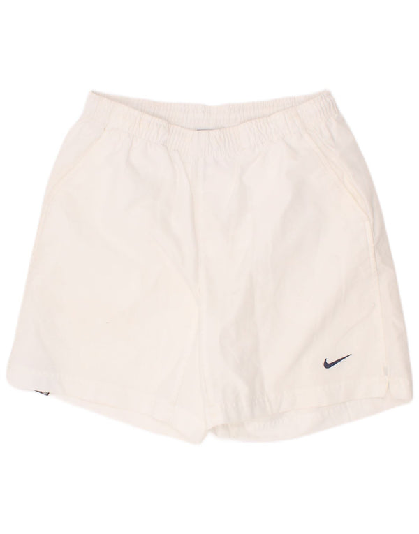 Calções desportivos Nike Boys 12-13 anos grandes brancos