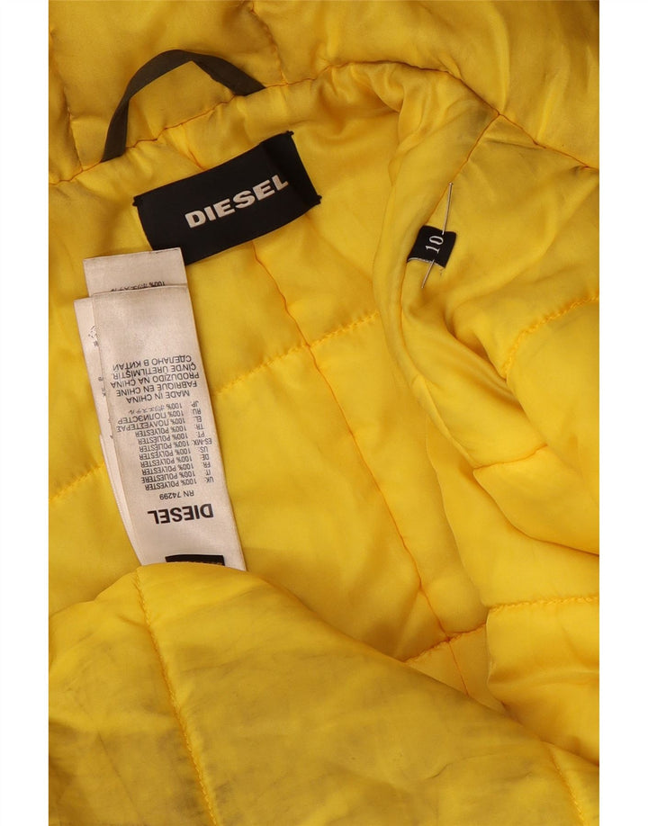 Jaqueta Parka com capuz para meninos Diesel 9-10 anos poliéster cáqui