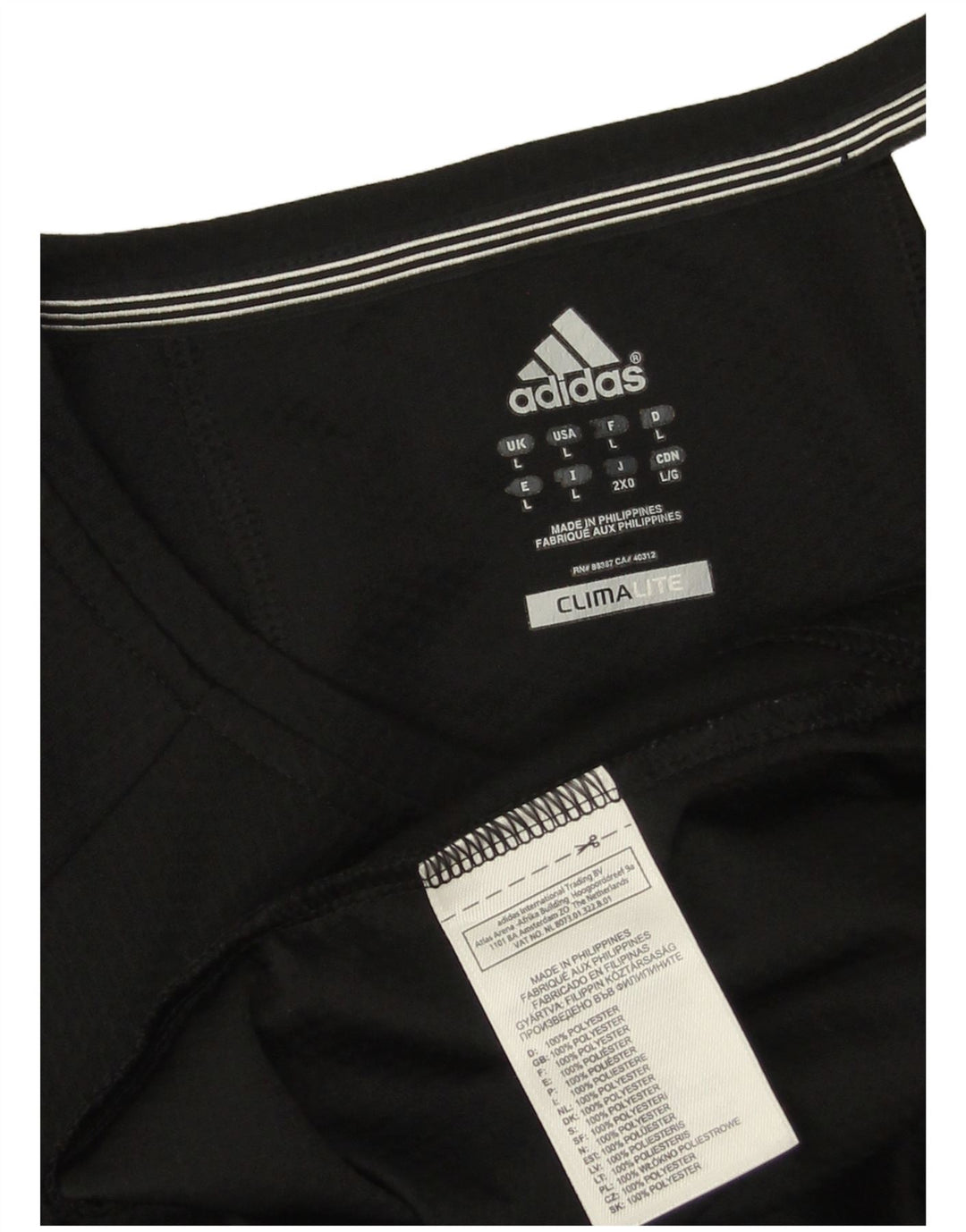 Camiseta Adidas Masculina Climalite Top Grande Poliéster Preto