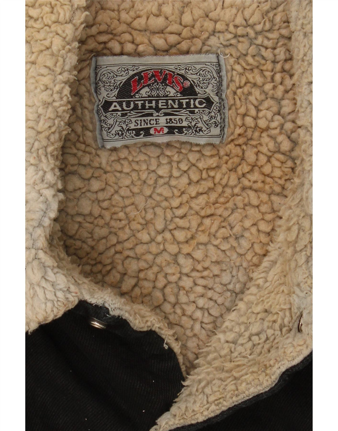 Jaqueta jeans masculina Levi's Sherpa UK 38 média preta