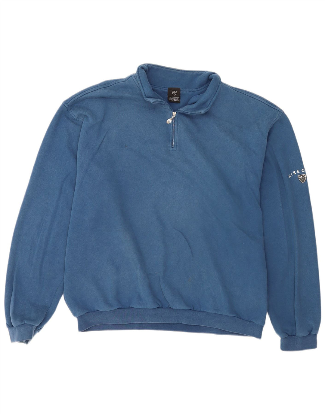 Moletom Nike Masculino com Zíper e Pescoço Jumper XL Azul Algodão