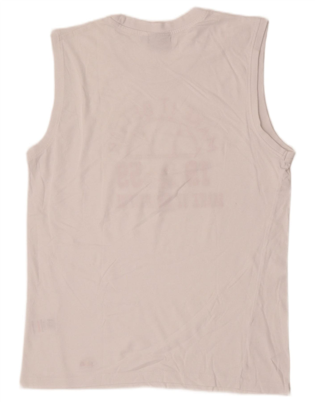 Colete gráfico masculino ELLESSE Top XL de algodão branco