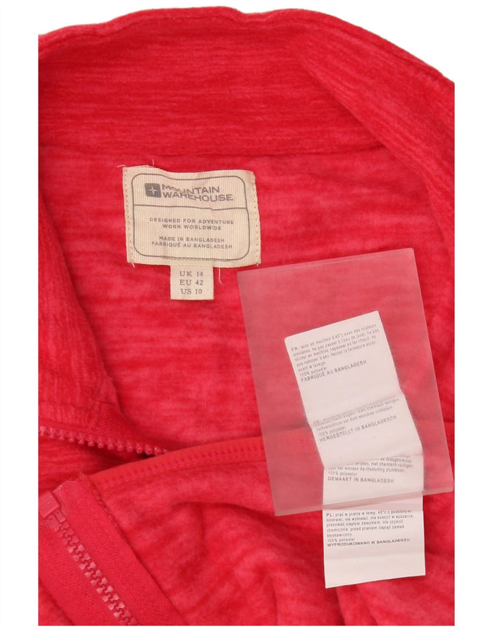 Revestimento de lã das mulheres do armazém da montanha poliéster cor-de-rosa grande Reino Unido 14