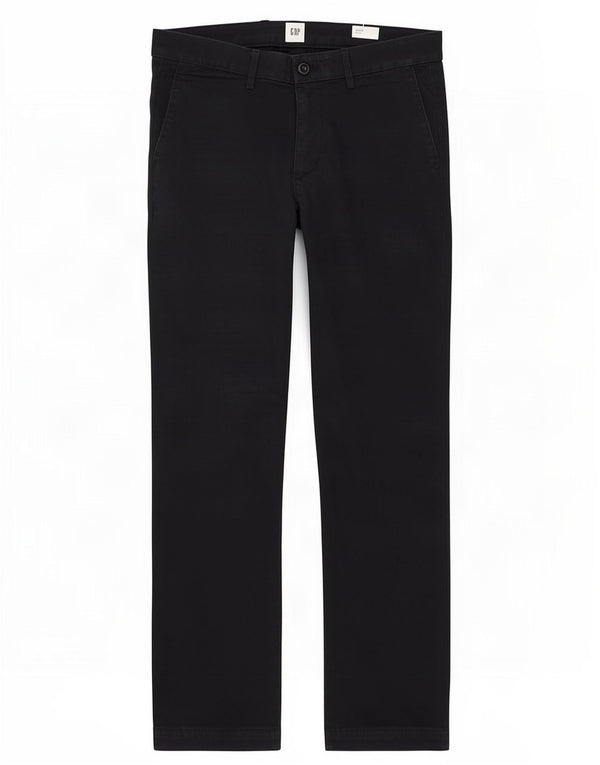 Calça Chino Masculina Slim Fit Gap W30 L32 Algodão Preto