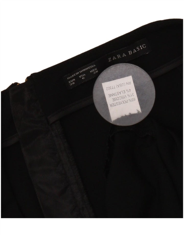 Saia lápis feminina Zara EU 38 pequena W28 poliéster preto