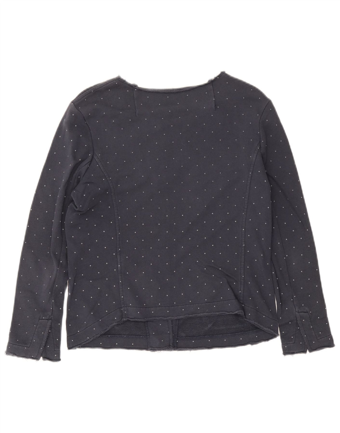 Jaqueta utilitária feminina Sun68 UK 10 algodão manchado azul marinho pequeno