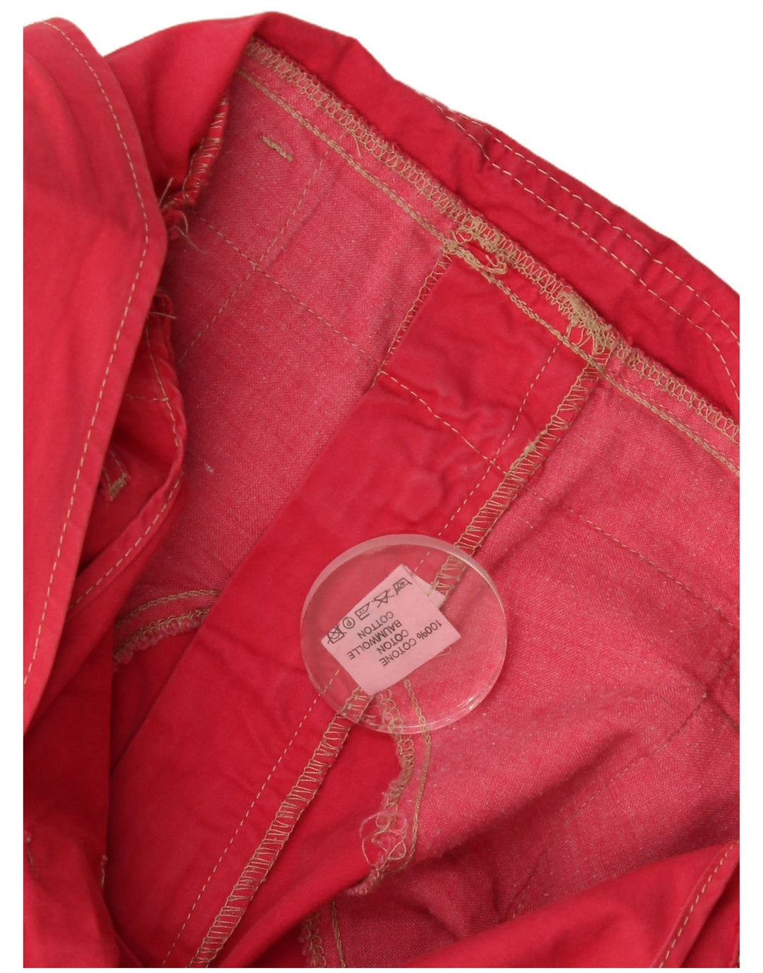 Macacão feminino vintage bermuda shorts médio W32 algodão rosa