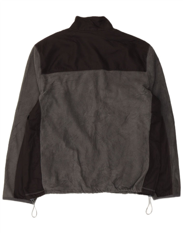 Jaqueta de lã masculina Starter UK 42/44 grande poliéster colorblock cinza