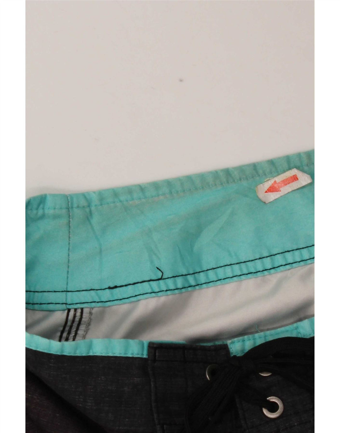 Shorts de natação masculino O'Neill grande poliéster listrado cinza