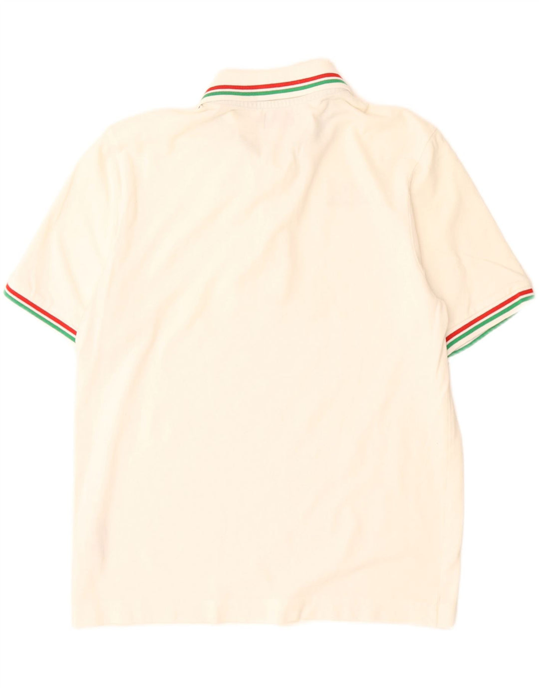 Camisa polo masculina KAPPA de algodão branco médio
