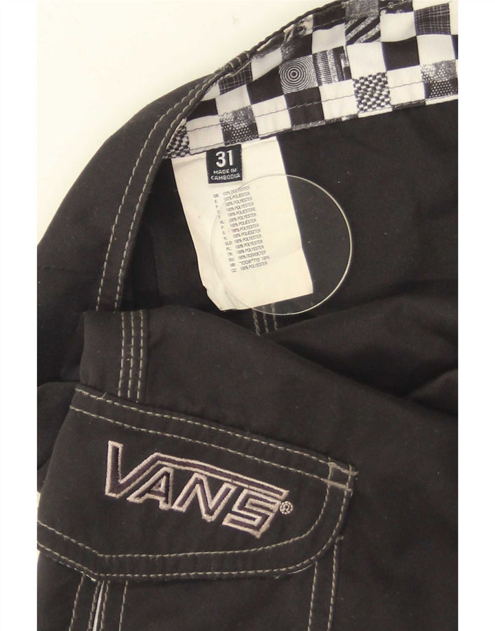 Shorts de natação masculino Vans médio preto poliéster