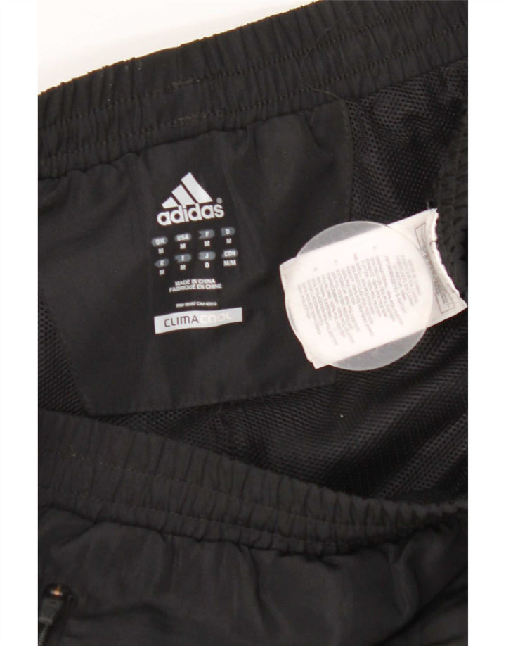 Calça de treino masculina Adidas Climacool médio preto colorblock poliéster