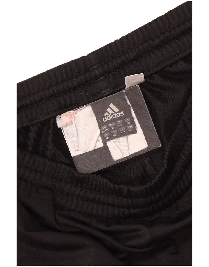 Adidas meninos calças de treino joggers 15-16 anos preto poliéster