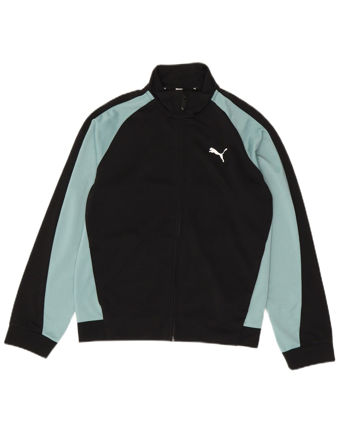 Jaqueta Puma Meninos Treino Top 11-12 Anos Médio Preto Colorblock