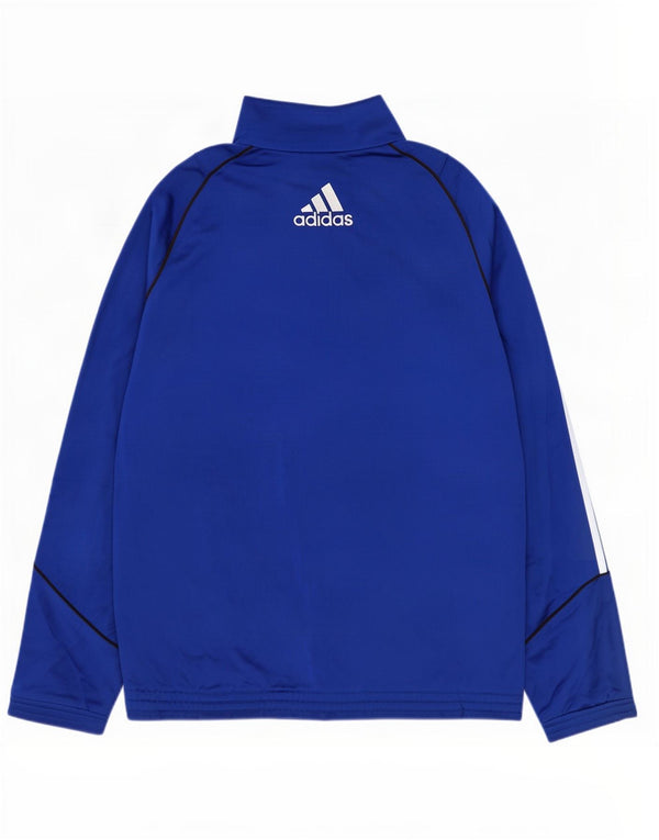 Adidas Mens Treino Top Jaqueta Poliéster Azul Médio