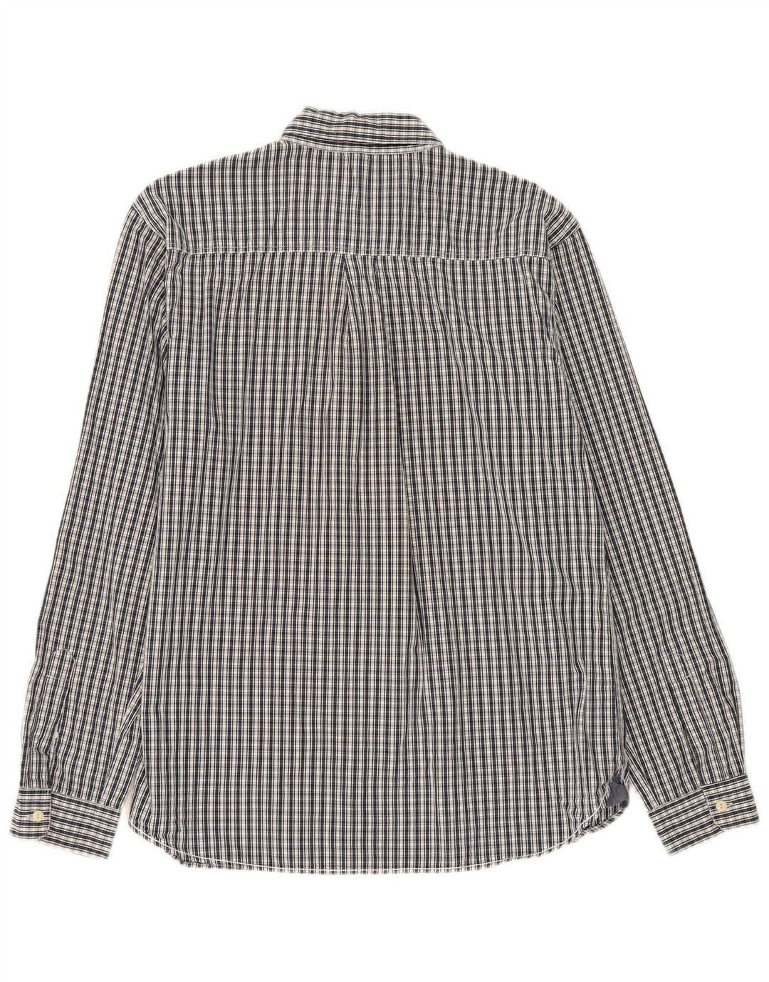 White Stuff Camisa Masculina Classic Fit XL Azul Marinho Xadrez Algodão