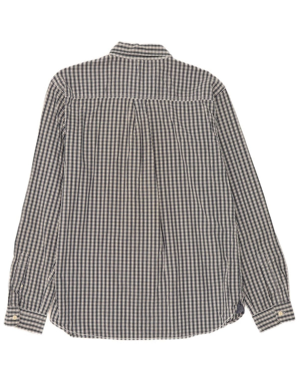 White Stuff Camisa Masculina Classic Fit XL Azul Marinho Xadrez Algodão