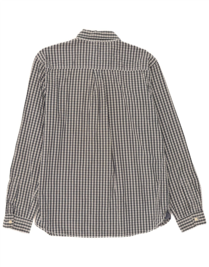 White Stuff Camisa Masculina Classic Fit XL Azul Marinho Xadrez Algodão