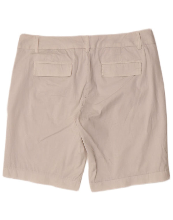 Shorts chino feminino Banana Republic US 12 grande W32 algodão branco