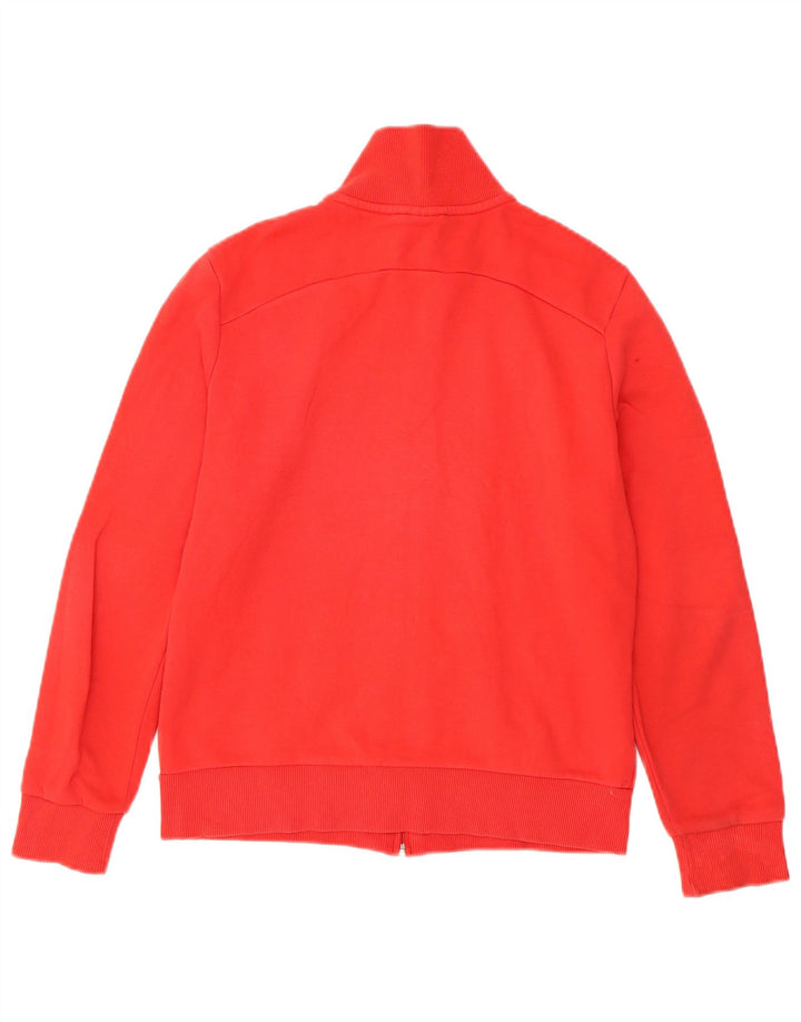 Puma Womens Tracksuit Top Jacket UK 14 Médio Algodão Vermelho