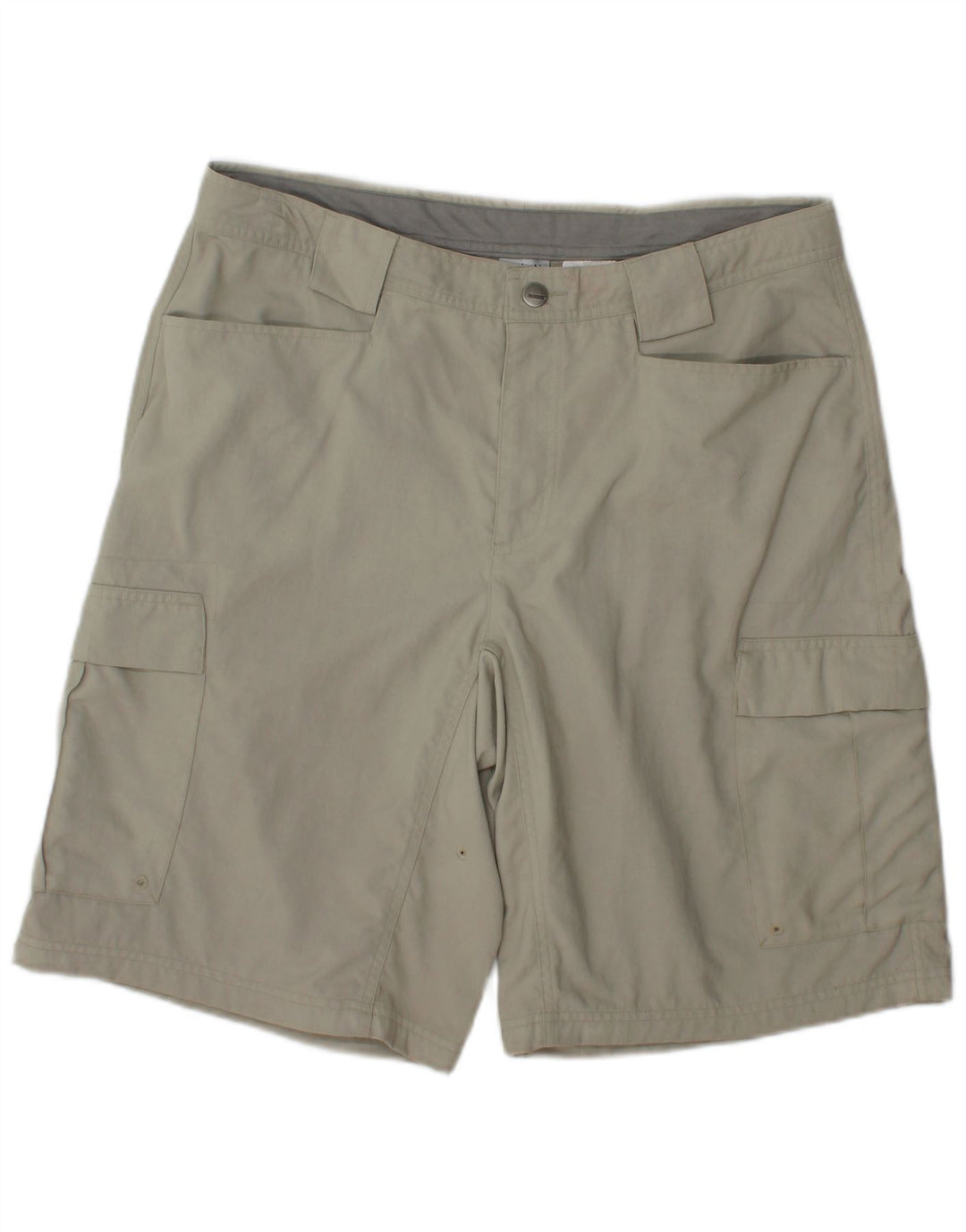 Columbia Mens Cargo Shorts W34 Grande Cinza Nylon