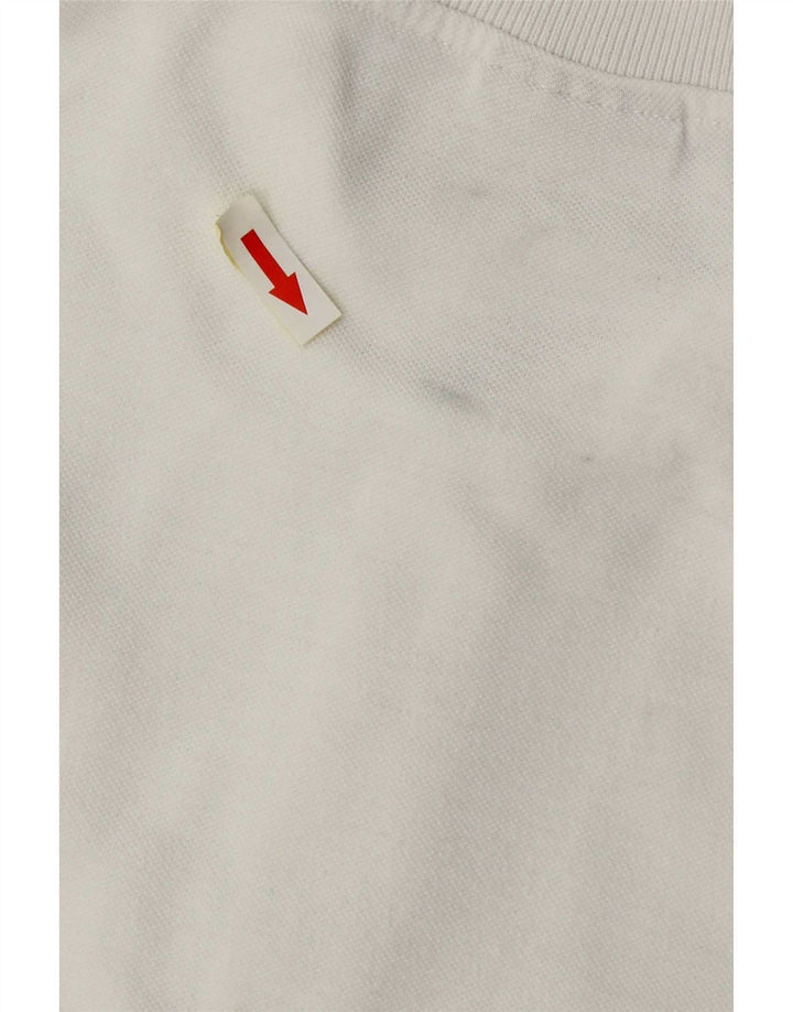 Camisa polo masculina Think Pink pequena branca