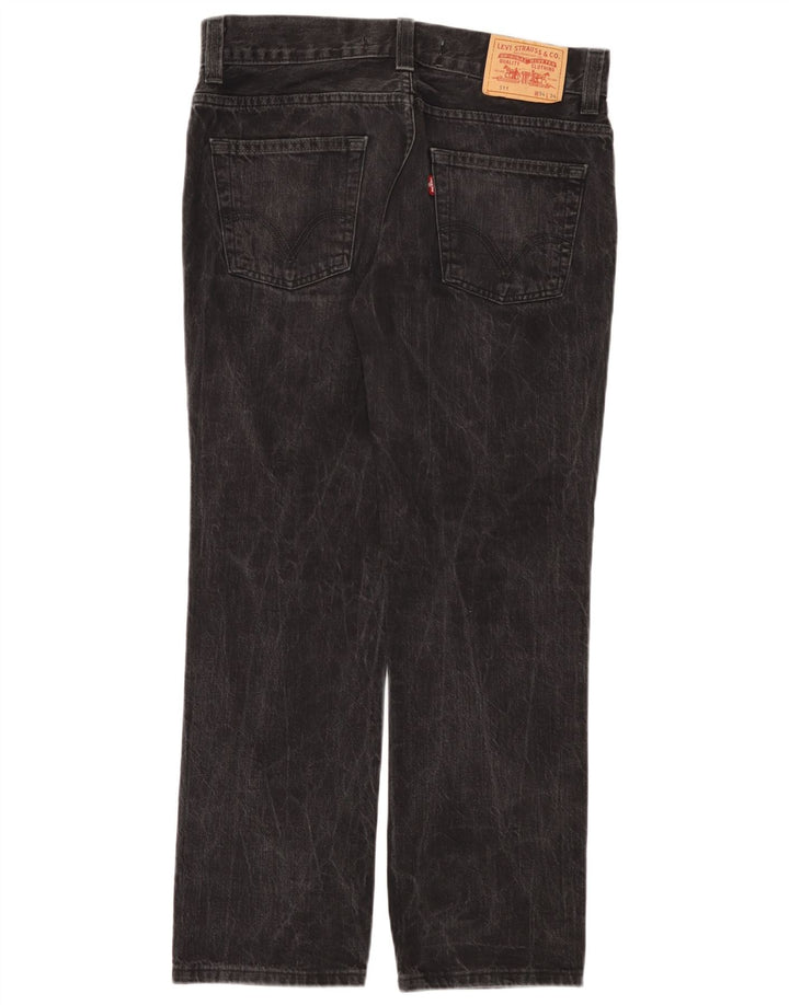 Levi's Masculino 511 Slim Jeans W34 L34 Algodão Preto