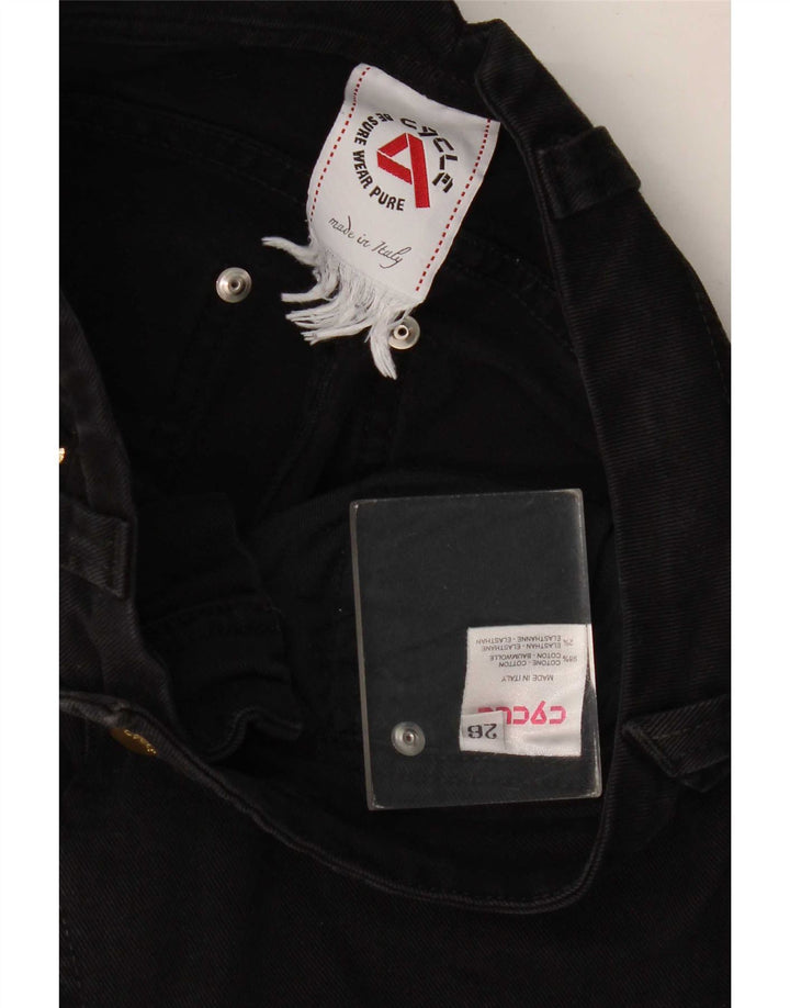 Cycle Womens Slim Jeans W26 L29 Algodão Preto