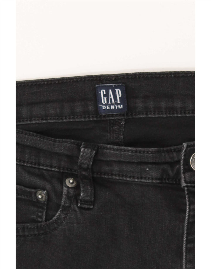 Jeans retos femininos Gap W31 L30 algodão preto