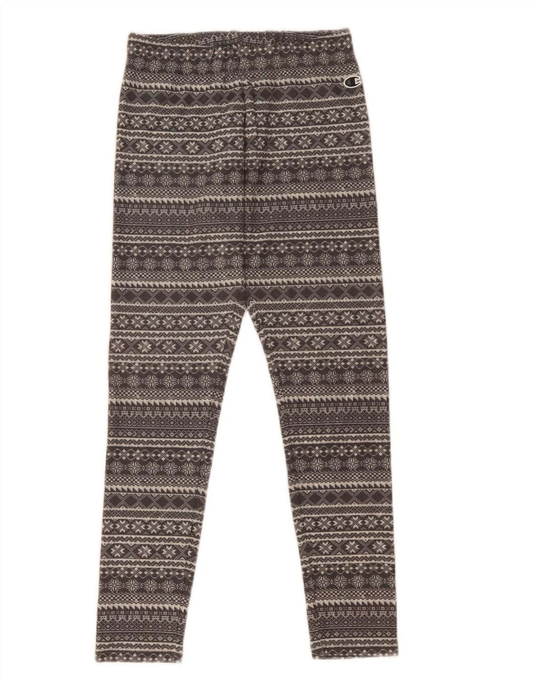 Leggings femininos Champion UK 8 Small Grey Fair Isle