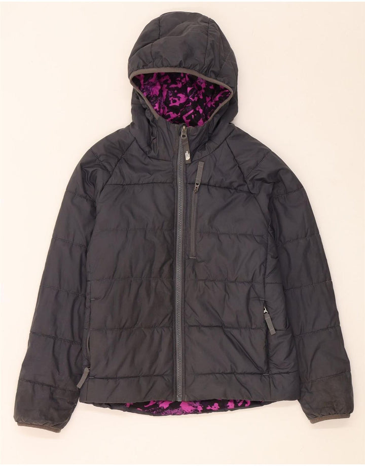 Casaco reversível com capuz The North Face Girls 9-10 anos médio preto