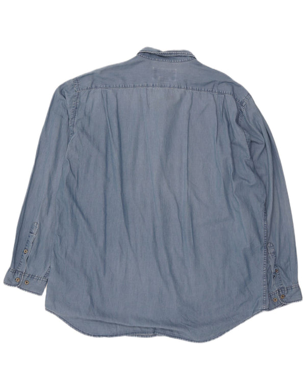 Camisa masculina Marlboro Classics 3XL algodão azul