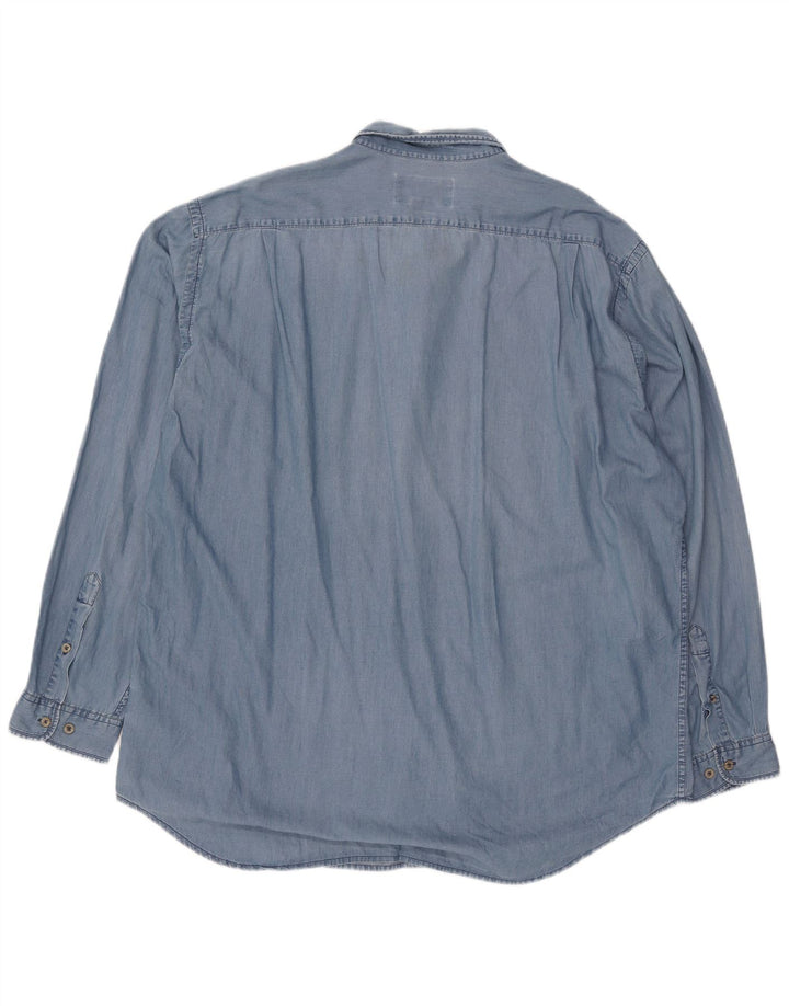 Camisa masculina Marlboro Classics 3XL algodão azul