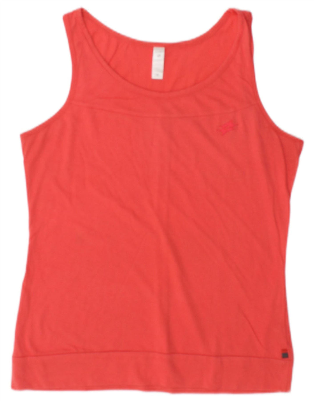 Lotto Womens Vest Top UK 12 Médio Algodão Vermelho