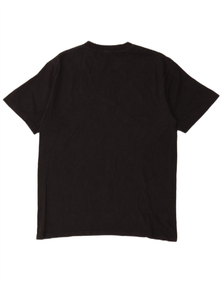 Camiseta masculina Champion de algodão preto médio